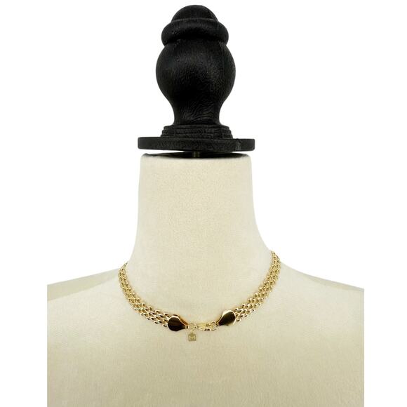 The M Jewlers NY Porto Link Necklace in Gold Vermeil NEW - Picture 4 of 9
